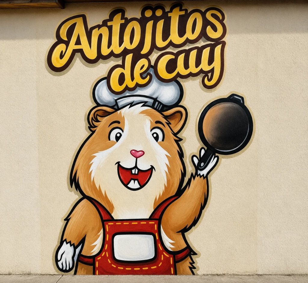 Mural Antojitos de Cuy Chef